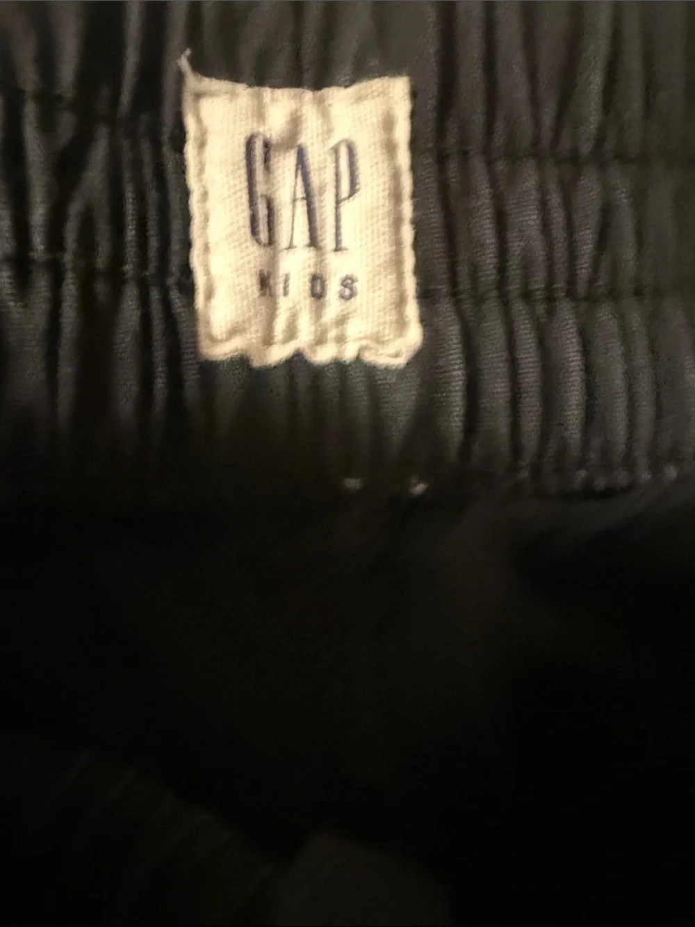 GAP girls Black Elastic Waist Jogger Pants
